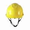 Ge Cap Style Non-Vented Hard Hat, 4-Point Adjustable Ratchet Suspension, Yellow GH327Y